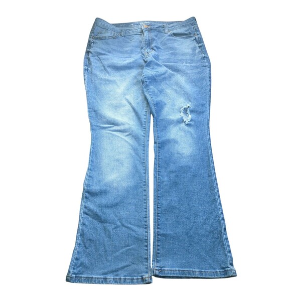 Sonoma Bootcut Denim Jeans Distressed Women's size 14R. - Picture 1 of 8
